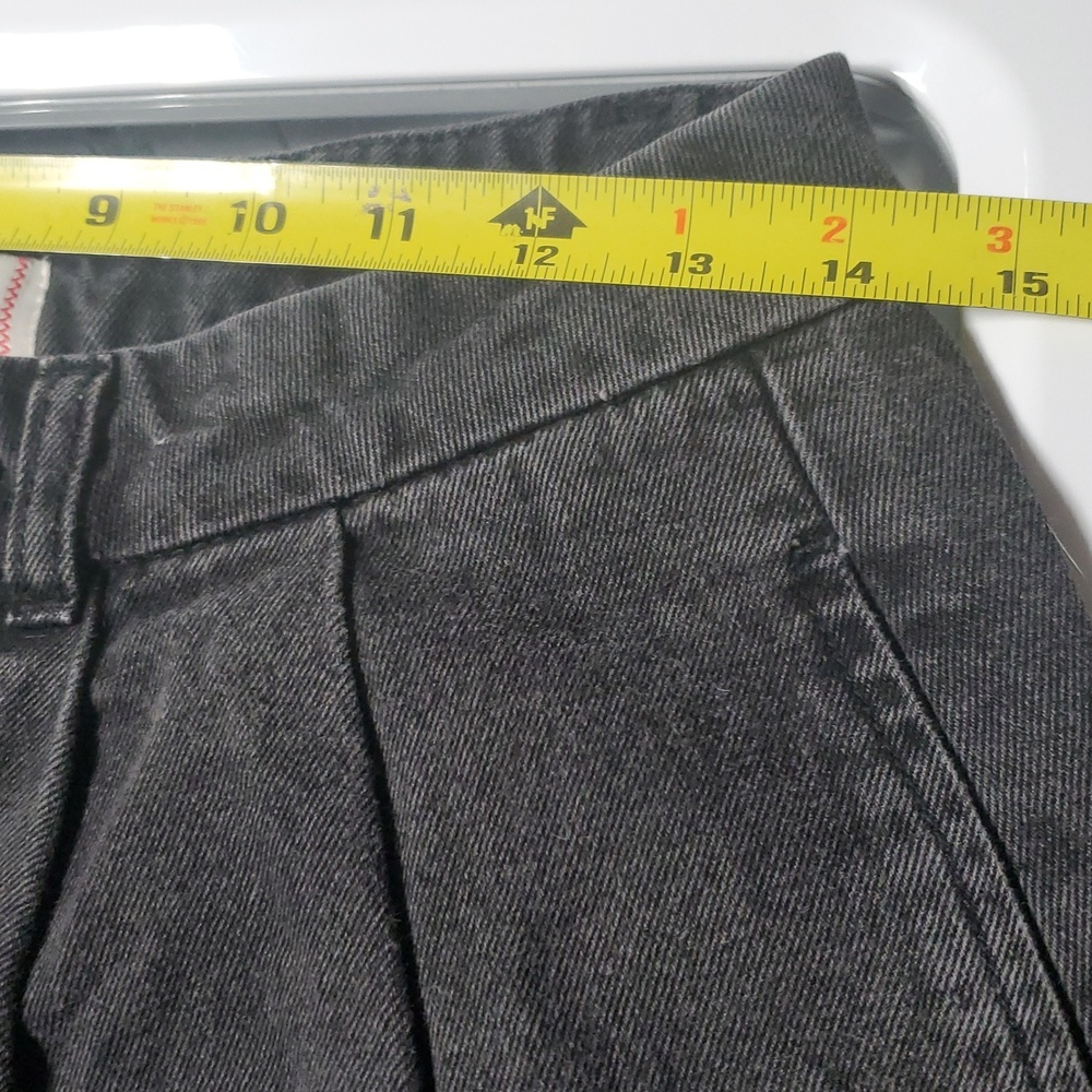 BDG Baggy Balloon Leg Pleated Jeans Size 25 Womens Washed Black - Picture 13 of 15